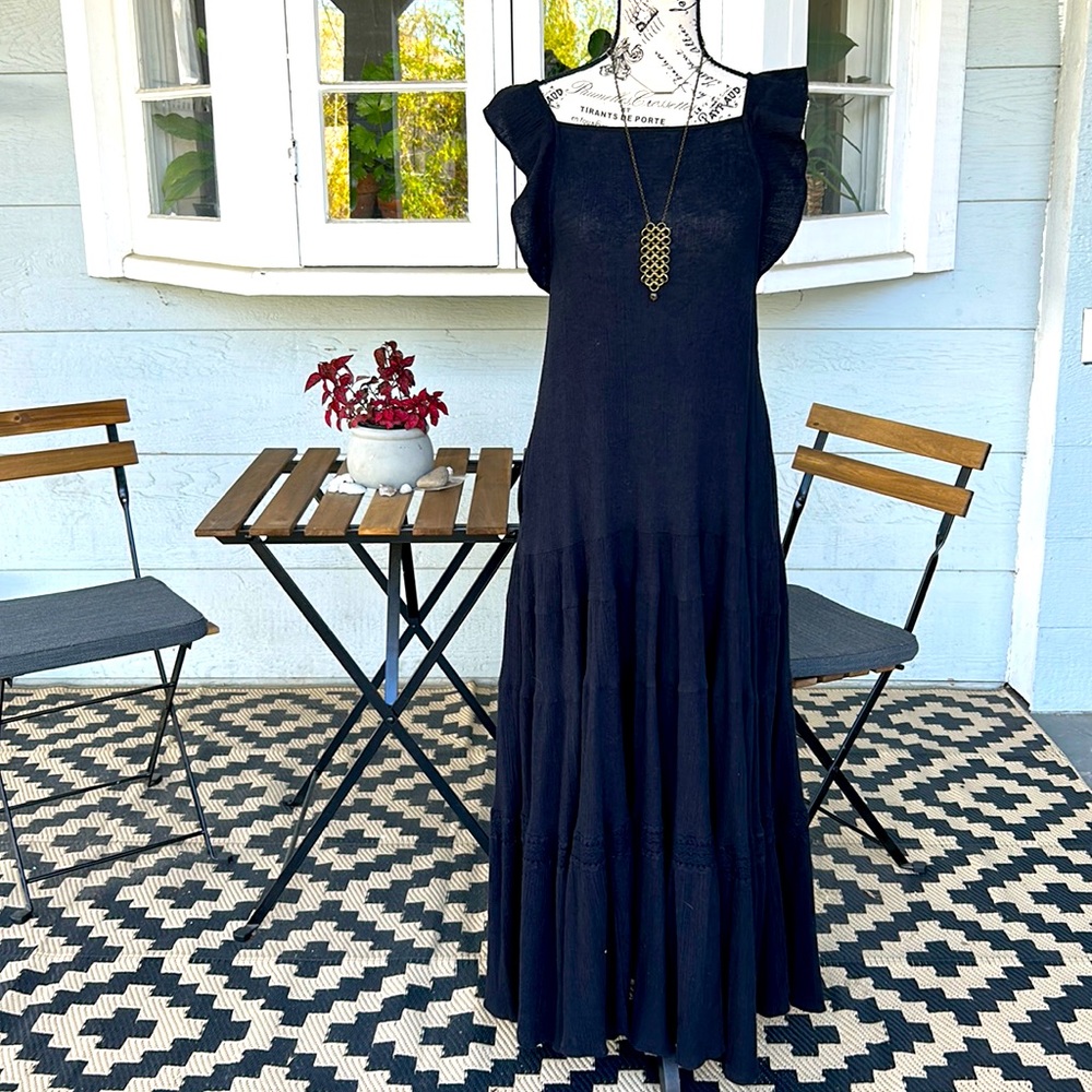 Free People Perfect Black Summer Dress with Pockets